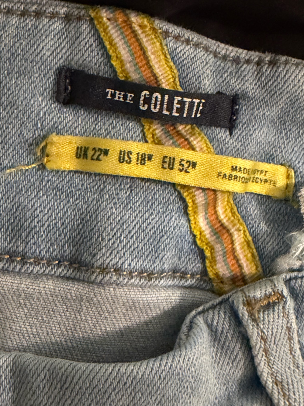 Anthropologie The Collette Light Wash Denim Jeans cropped women’s 18